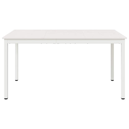 Dining Table White 150 x 90 x 75 cm Solid Pine Wood