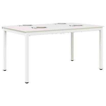 Dining Table White 150 x 90 x 75 cm Solid Pine Wood