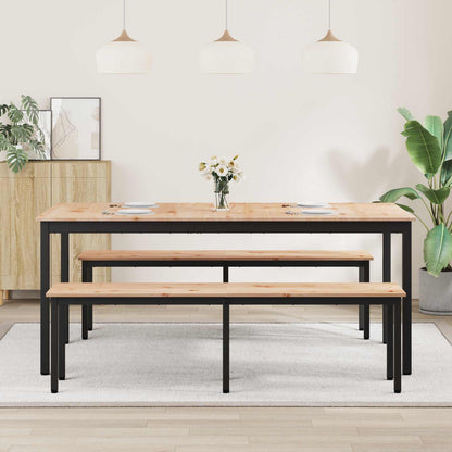 Dining Table Natural 180 x 90 x 75 cm Solid Pine Wood
