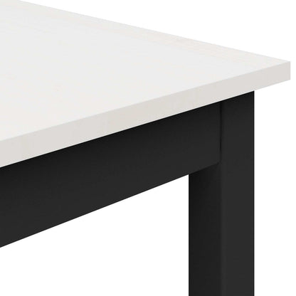 Dining Table White 180 x 90 x 75 cm Solid Pine Wood