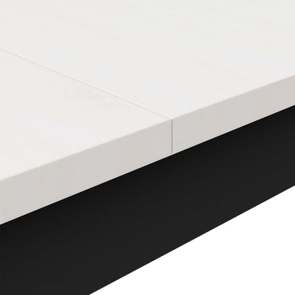 Dining Table White 180 x 90 x 75 cm Solid Pine Wood