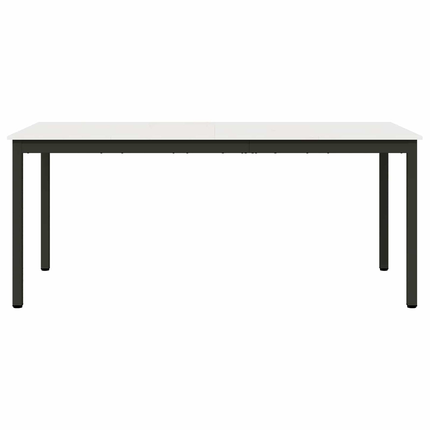 Dining Table White 180 x 90 x 75 cm Solid Pine Wood