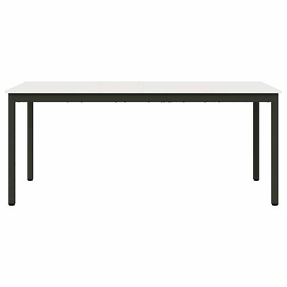 Dining Table White 180 x 90 x 75 cm Solid Pine Wood