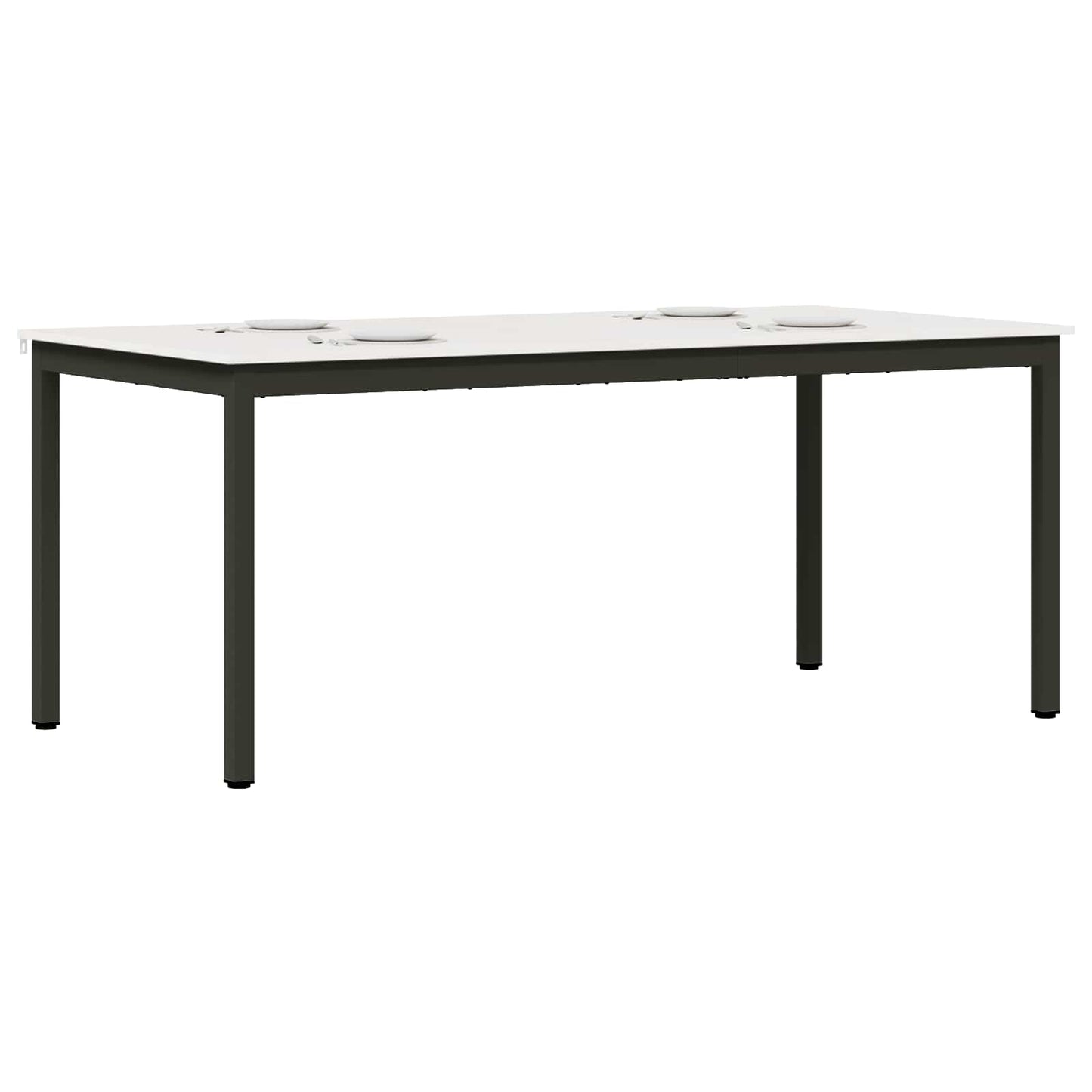 Dining Table White 180 x 90 x 75 cm Solid Pine Wood