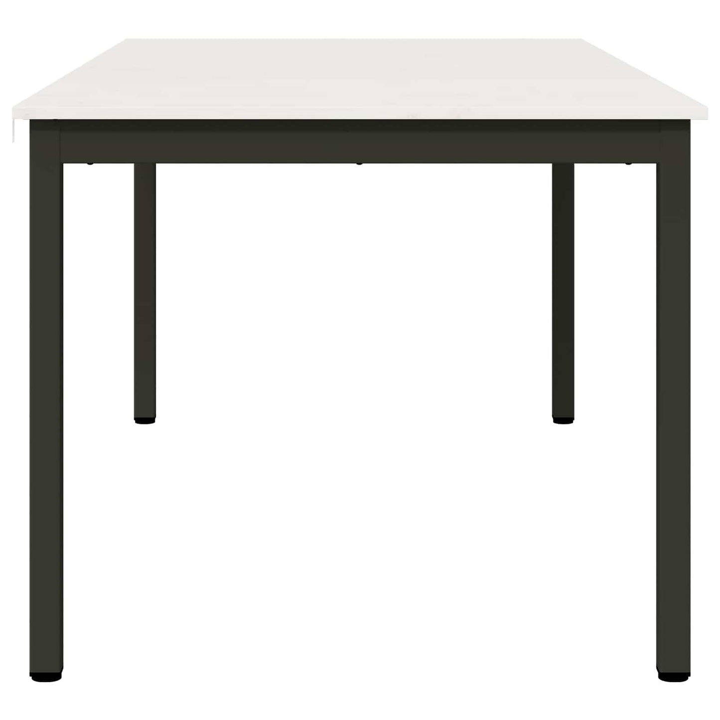 Dining Table White 180 x 90 x 75 cm Solid Pine Wood