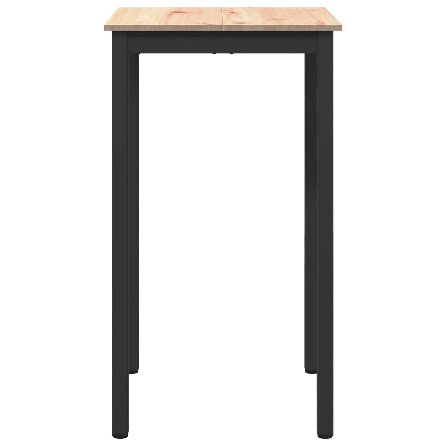 Bar Table Natural 60 x 60 x 105 cm Solid Pine Wood