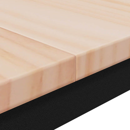 Bar Table Natural 70 x 70 x 105 cm Solid Pine Wood