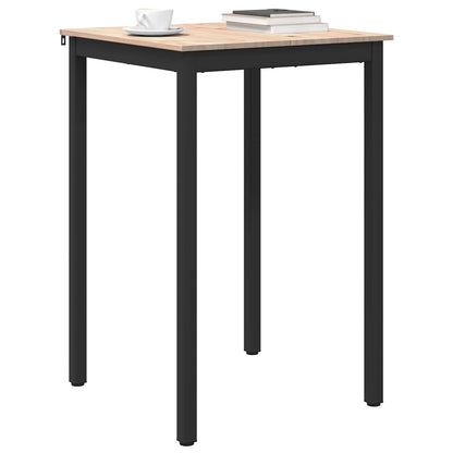 Bar Table Natural 70 x 70 x 105 cm Solid Pine Wood