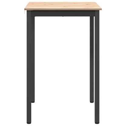 Bar Table Natural 70 x 70 x 105 cm Solid Pine Wood