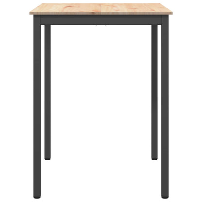Bar Table Natural 80 x 80 x 105 cm Solid Pine Wood