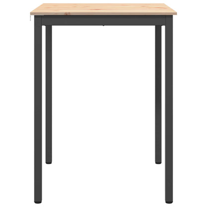 Bar Table Natural 80 x 80 x 105 cm Solid Pine Wood