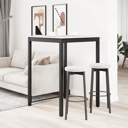 Bar Table White 80 x 80 x 105 cm Solid Pine Wood