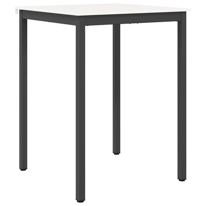 Bar Table White 80 x 80 x 105 cm Solid Pine Wood