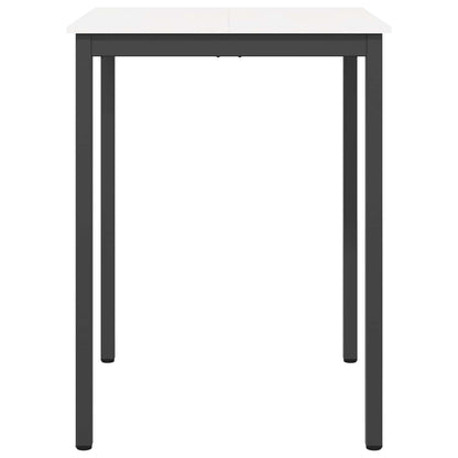 Bar Table White 80 x 80 x 105 cm Solid Pine Wood