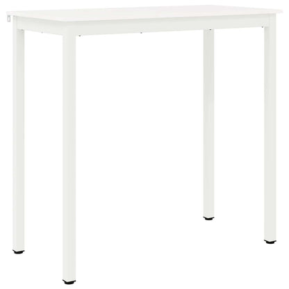 Bar Table White 110 x 55 x 105 cm Solid Pine Wood
