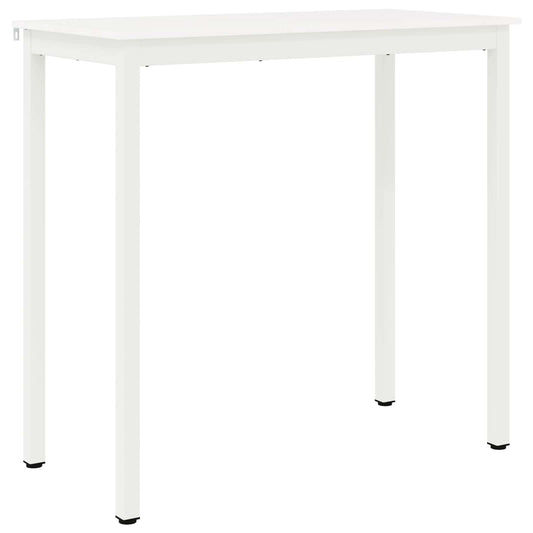 Bar Table White 110 x 55 x 105 cm Solid Pine Wood