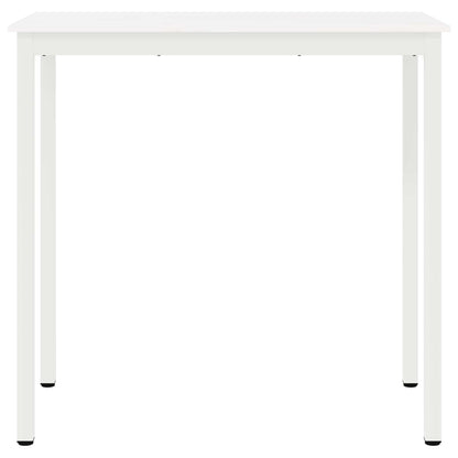 Bar Table White 110 x 55 x 105 cm Solid Pine Wood