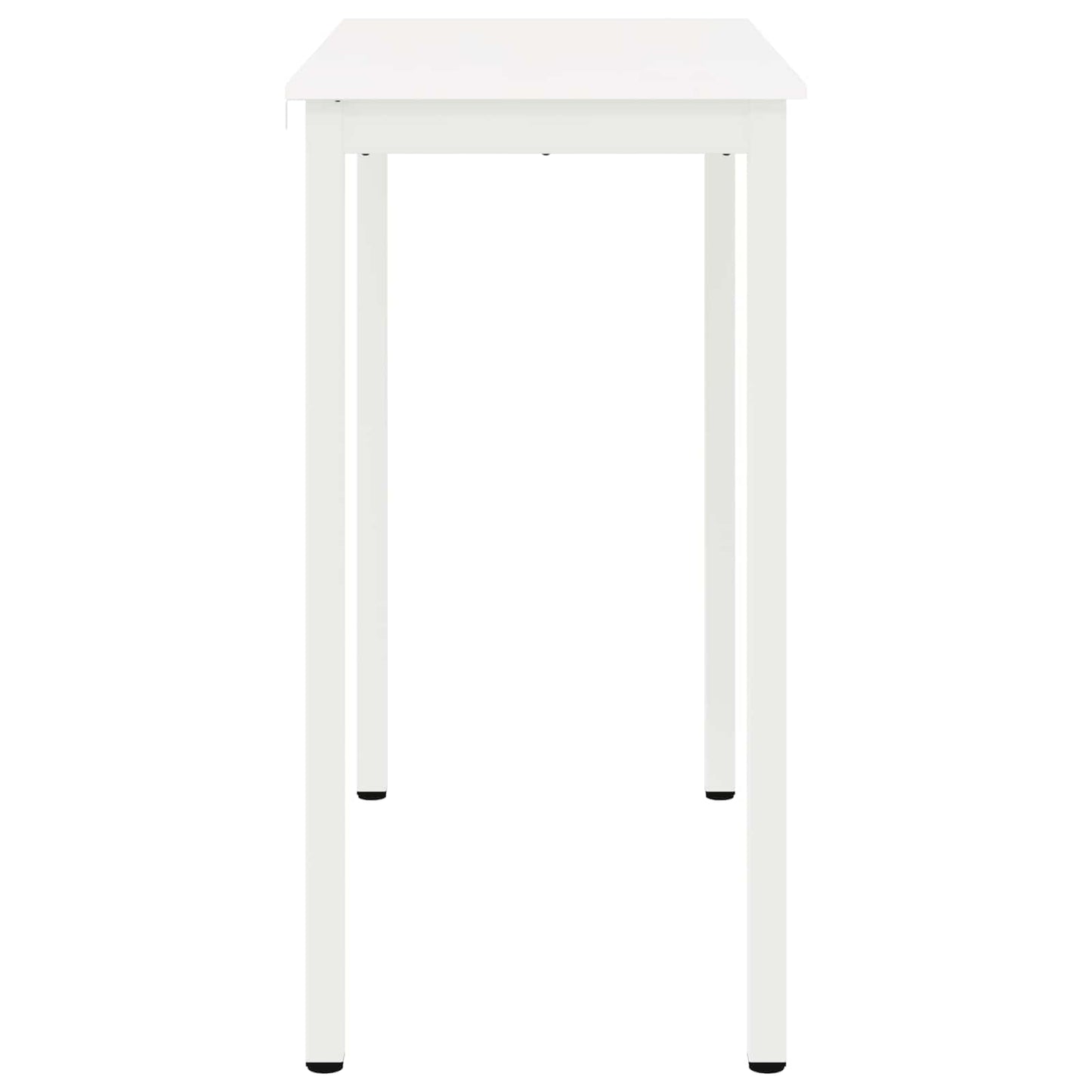 Bar Table White 110 x 55 x 105 cm Solid Pine Wood