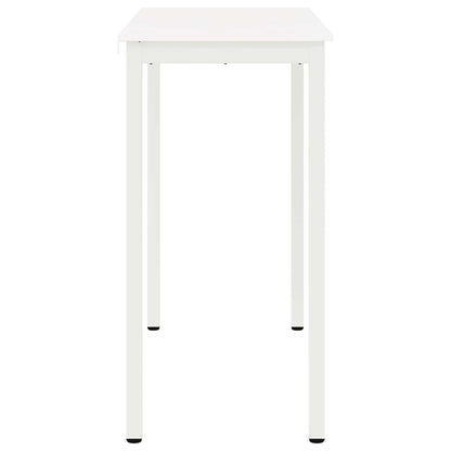 Bar Table White 110 x 55 x 105 cm Solid Pine Wood