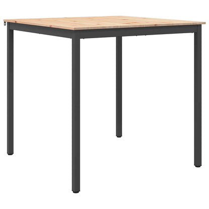 Bar Table Natural 110 x 110 x 105 cm Solid Pine Wood