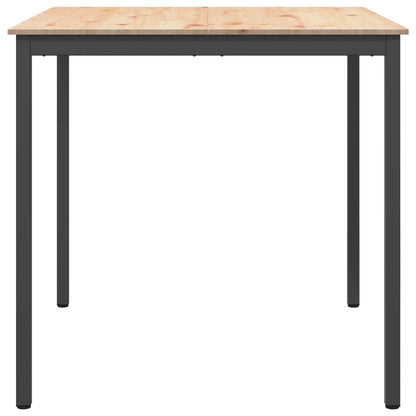 Bar Table Natural 110 x 110 x 105 cm Solid Pine Wood