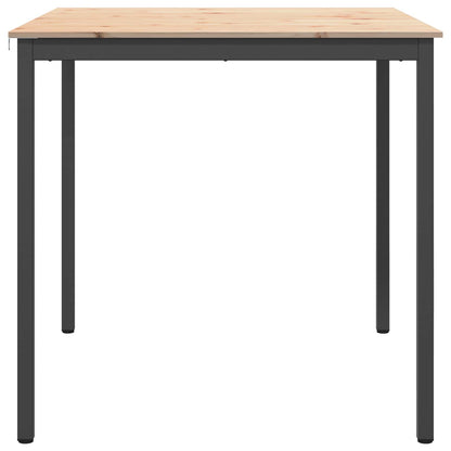 Bar Table Natural 110 x 110 x 105 cm Solid Pine Wood