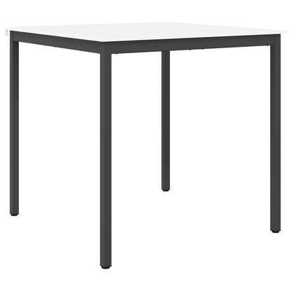 Bar Table White 110 x 110 x 105 cm Solid Pine Wood