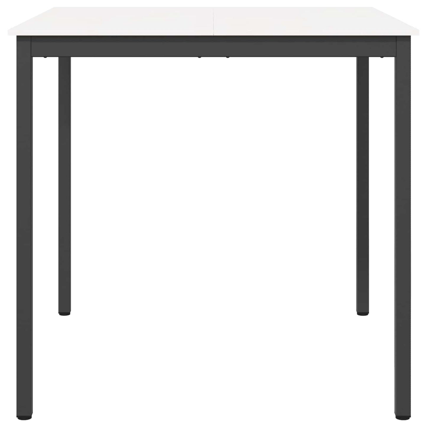 Bar Table White 110 x 110 x 105 cm Solid Pine Wood