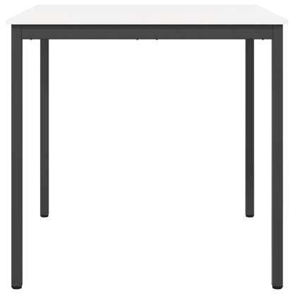 Bar Table White 110 x 110 x 105 cm Solid Pine Wood