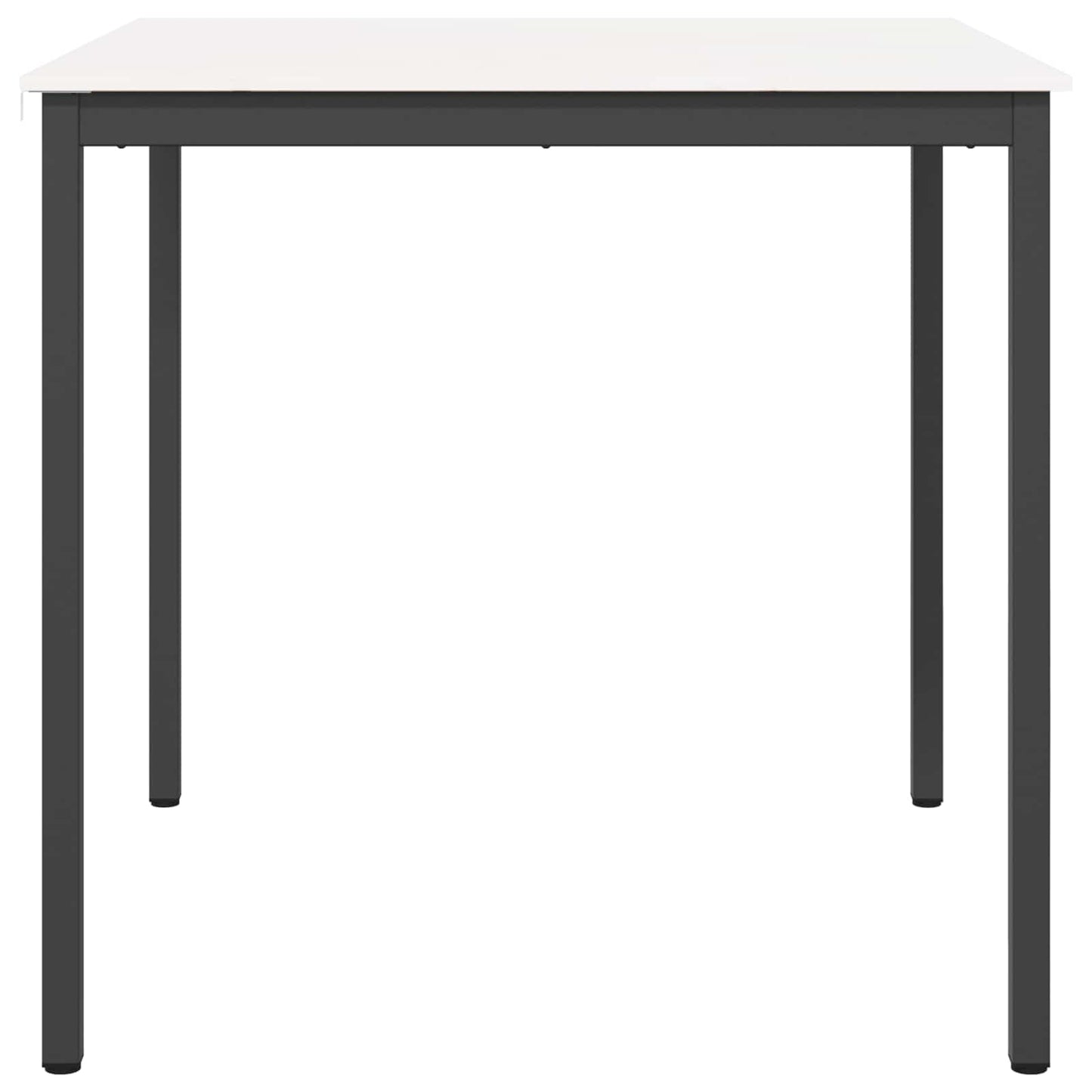 Bar Table White 110 x 110 x 105 cm Solid Pine Wood