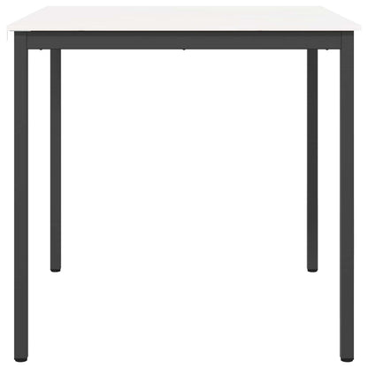 Bar Table White 110 x 110 x 105 cm Solid Pine Wood