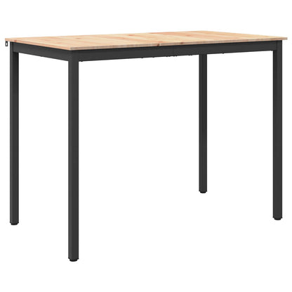 Bar Table Natural 140 x 80 x 105 cm Solid Pine Wood