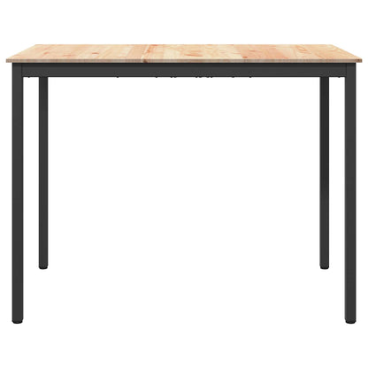 Bar Table Natural 140 x 80 x 105 cm Solid Pine Wood