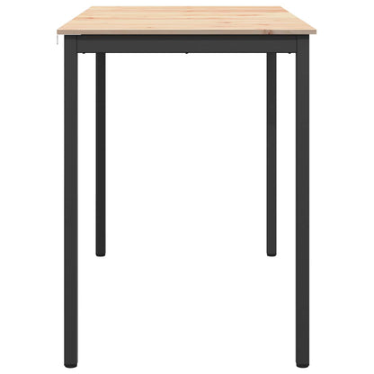 Bar Table Natural 140 x 80 x 105 cm Solid Pine Wood