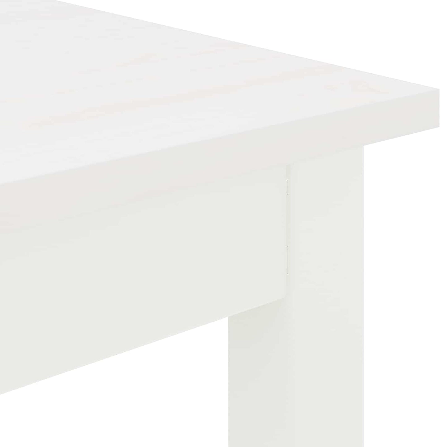 Bar Table White 140 x 80 x 105 cm Solid Pine Wood