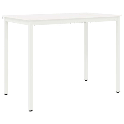 Bar Table White 140 x 80 x 105 cm Solid Pine Wood