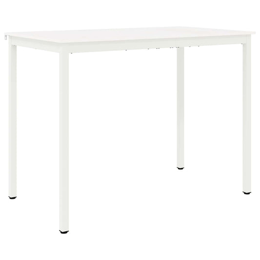 Bar Table White 140 x 80 x 105 cm Solid Pine Wood