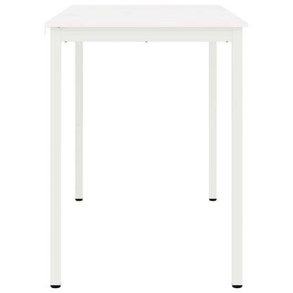 Bar Table White 140 x 80 x 105 cm Solid Pine Wood