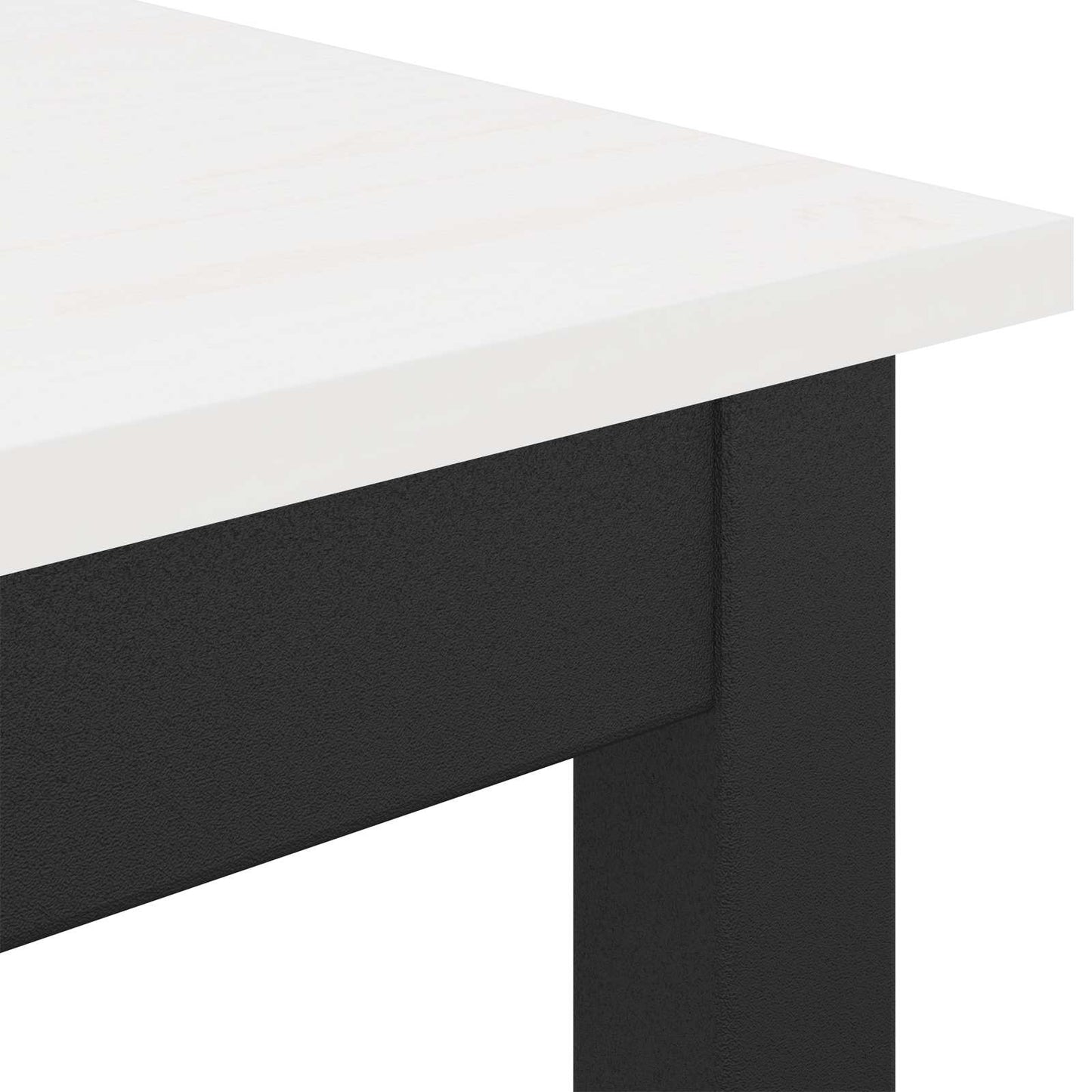Bar Table White 150 x 80 x 105 cm Solid Pine Wood