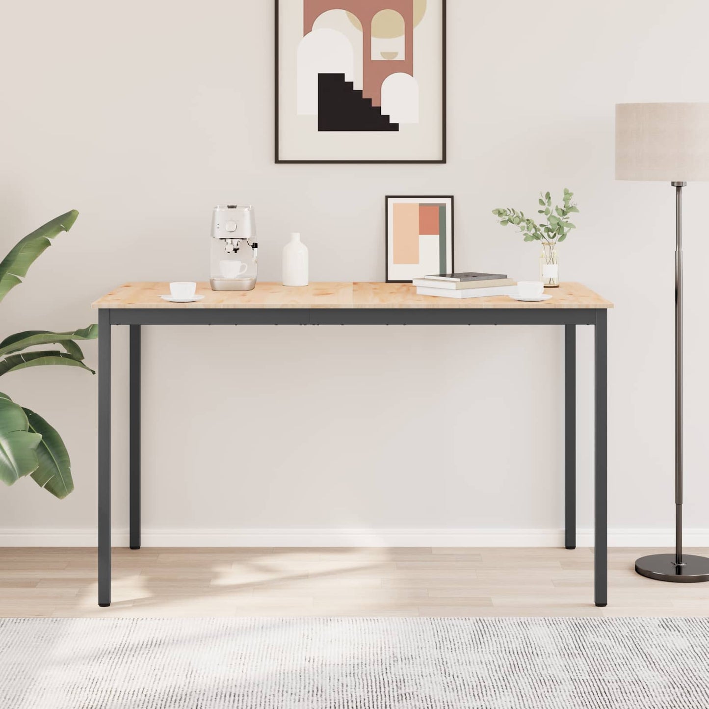 Bar Table Natural 180 x 90 x 105 cm Solid Pine Wood