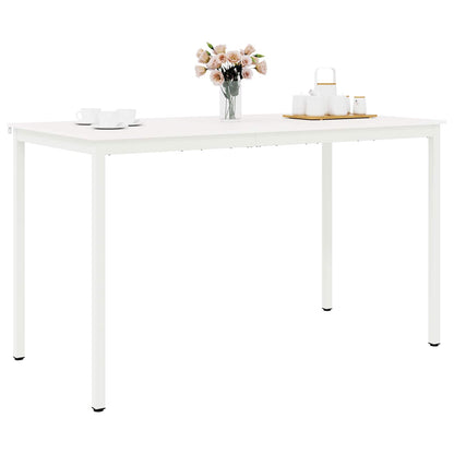 Bar Table White 180 x 90 x 105 cm Solid Pine Wood