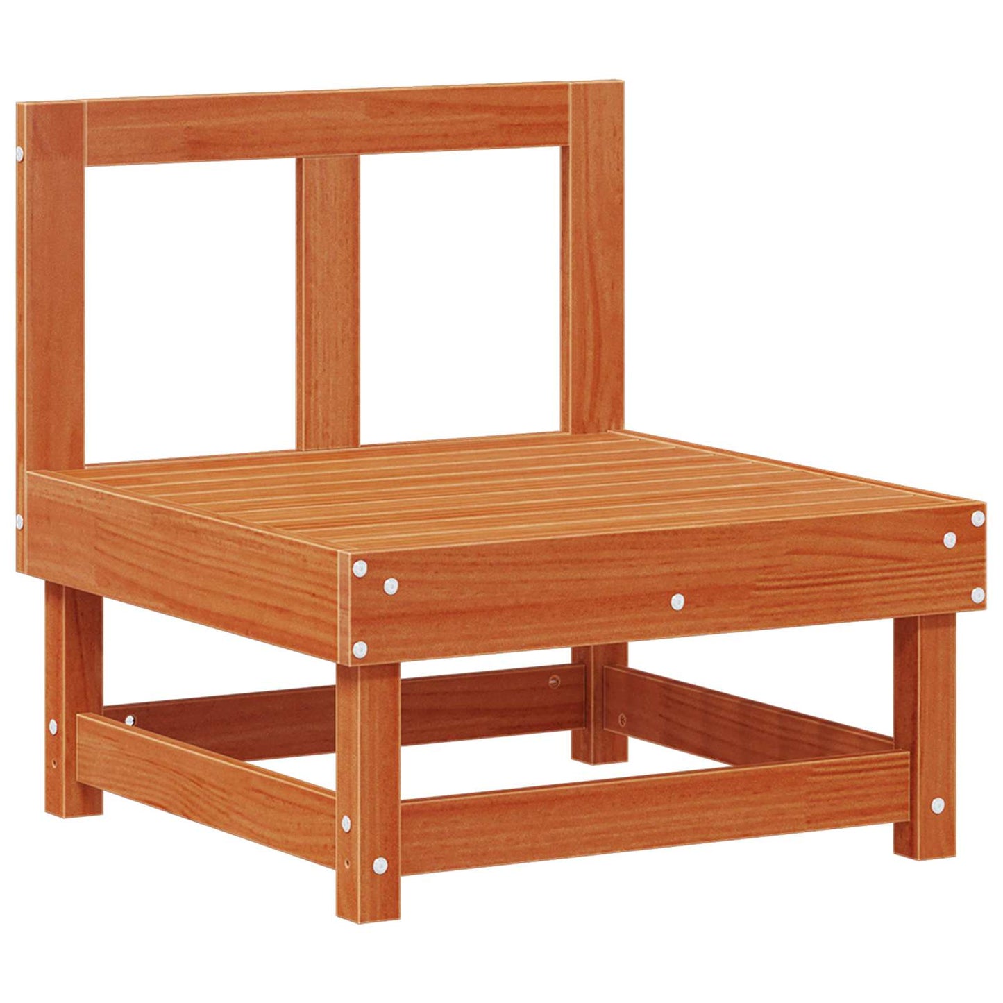 Sectional Sofa Units Wax Brown 183 x 61 x 62 cm Solid Pine Wood