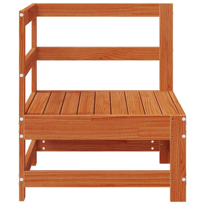 Garden Corner Sofa Solid Pine Wood Wax Brown 62 x 62 x 70.5 cm