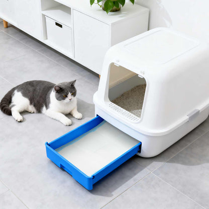 Non-woven Fabric Pet Training Pad 50 pcs Blue and White