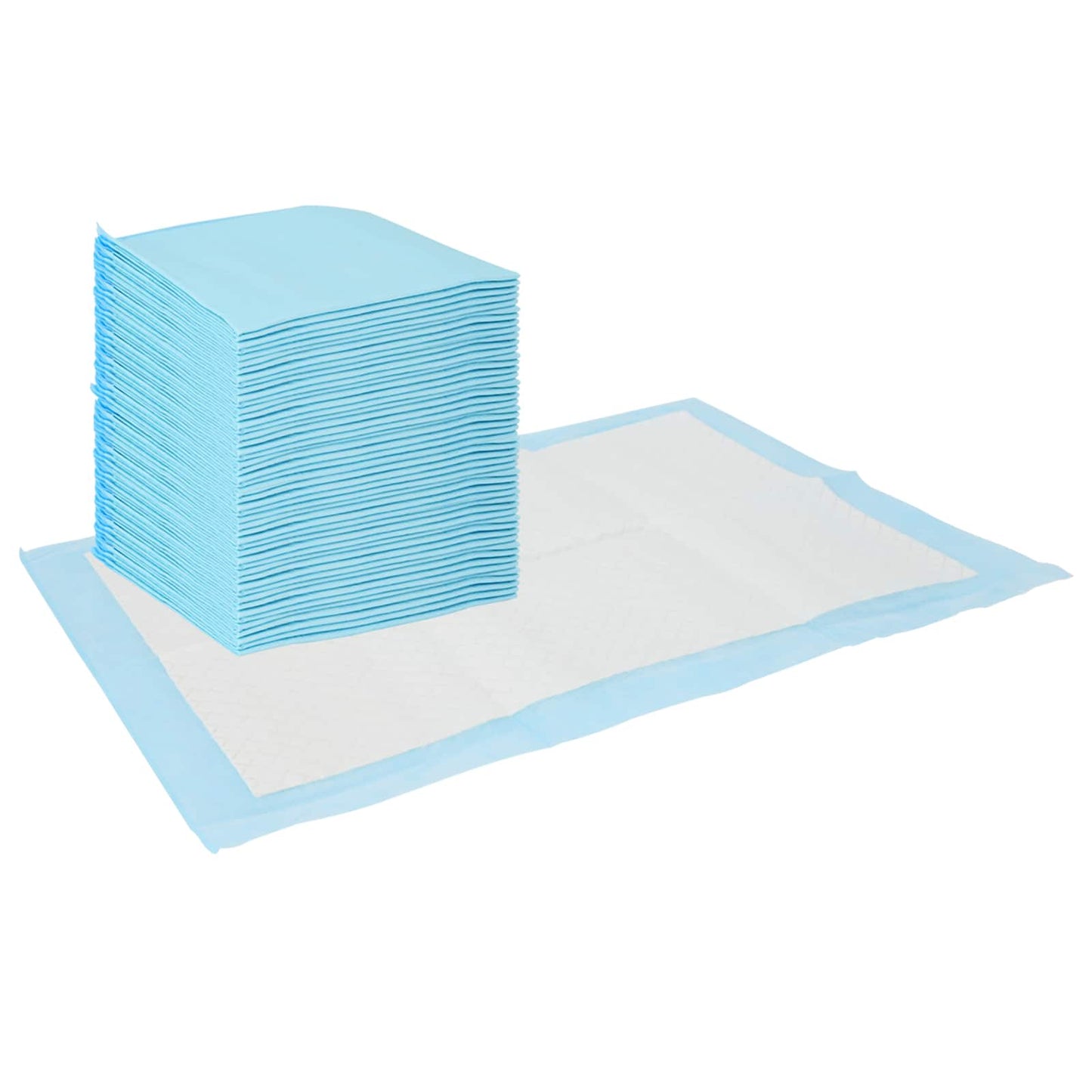 Non-woven Fabric Pet Training Pad 50 pcs Blue and White
