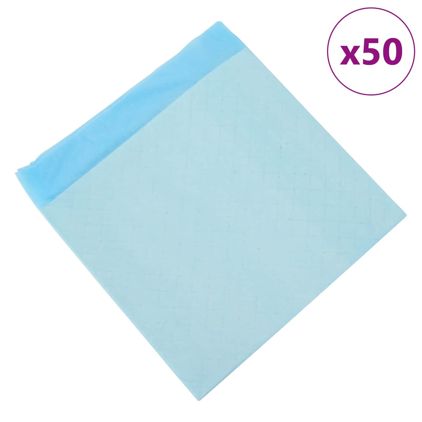 Non-woven Fabric Pet Training Pad 50 pcs Blue and White