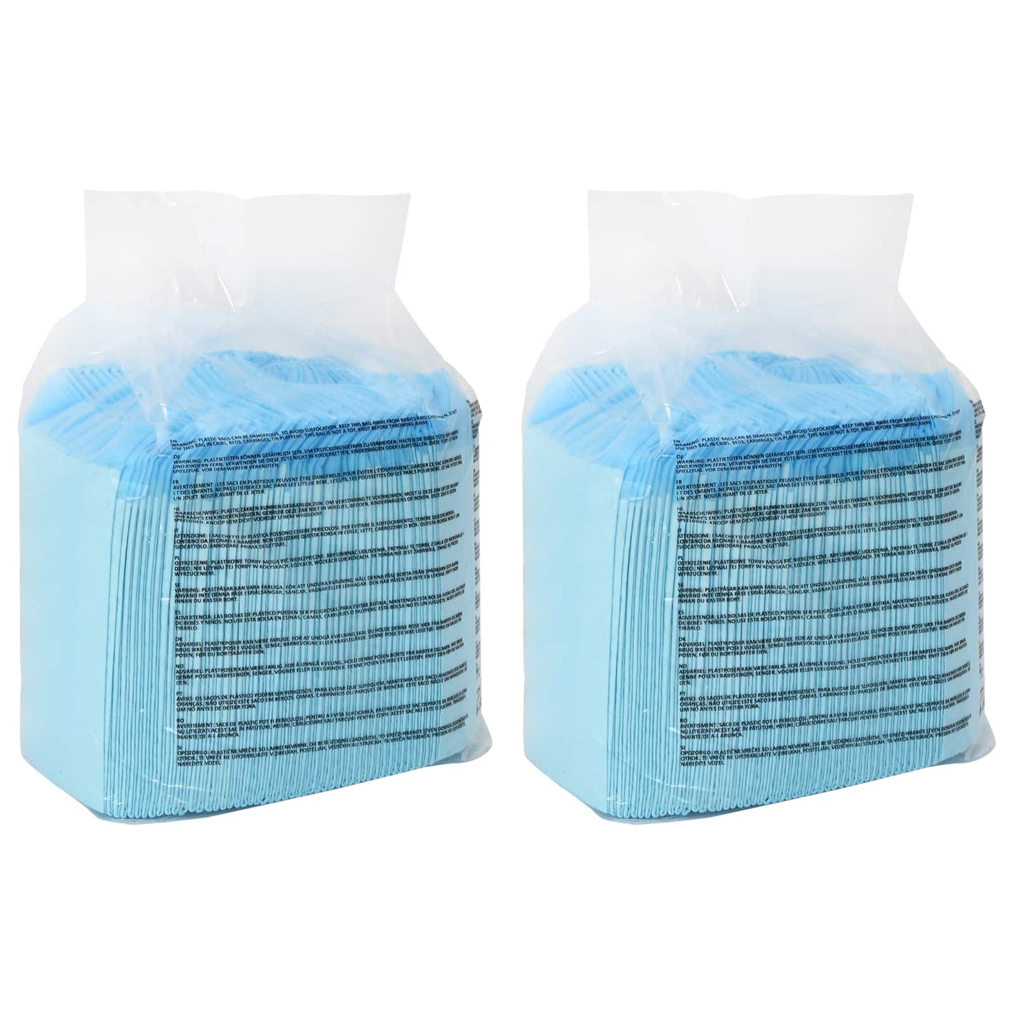 Non-woven Fabric Pet Training Pad 100 pcs Blue and White