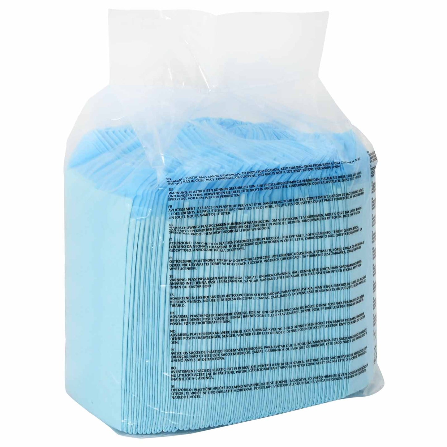 Non-woven Fabric Pet Training Pad 100 pcs Blue and White