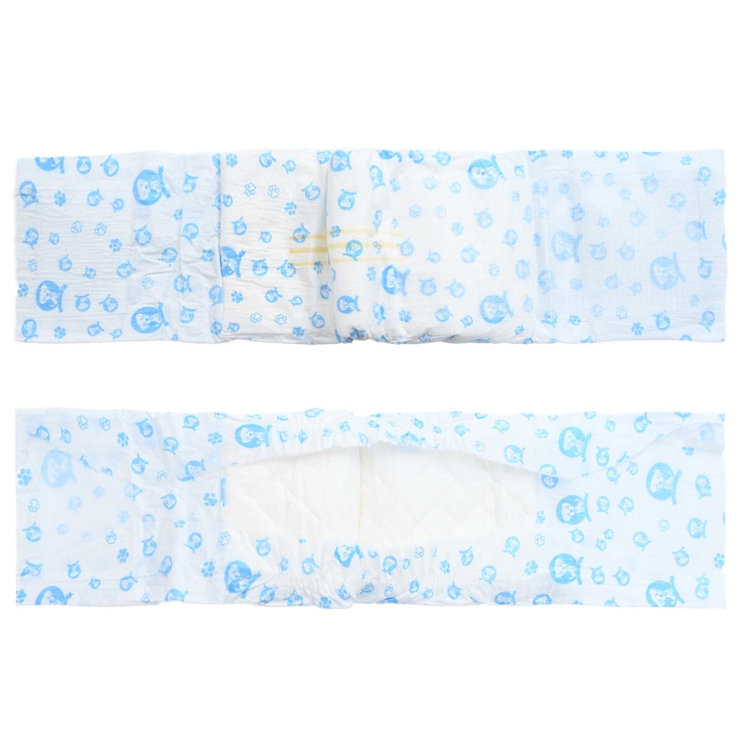 Disposable Dog Diaper Male 30 pcs White S