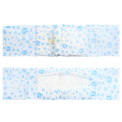 Disposable Dog Diaper Male 50 pcs White S